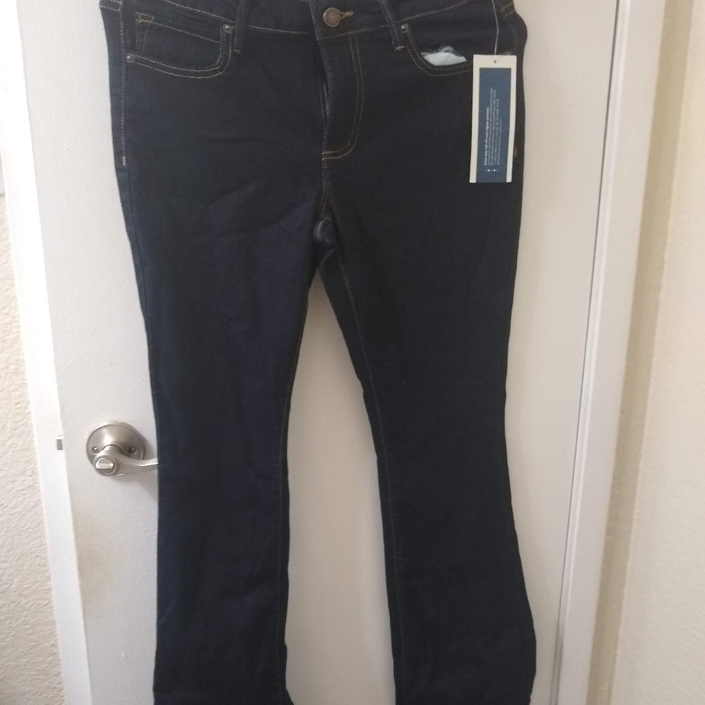 Old Navy dark wash rockstar boot jeans Sz 8 short